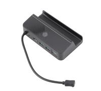 Xiuganpo Station d'accueil Steam Deck Interface Multimédia HD 4K Hub 5 en 1 à Charge Rapide pour Jeux, Plug and Play pour Netflix, iTunes, Support Noir