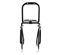Xiuganpo Support Avant de Vélo en Acier Léger 25x15x15cm, Support de Conception Ouverte pour Le Stockage de Vélos, étagère à Bagages (Black)