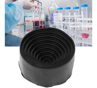 Xiuganpo Support de Flacon de Laboratoire en Caoutchouc pour Protection de Base de Flacon Rond de 90 Mm avec Forte Friction pour Toutes les Verreries, Support de Bouillant Noir pour Utilisation en
