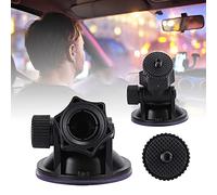 Xiuganpo Support de Haut-Parleur pour Voiture, 2 Pièces, Ventouse de 55mm, Support D'enregistreur de Conduite, PVC ABS Résistant aux Hautes et Basses Températures, Rotatif à 360 Degrés