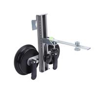 Xiuganpo Support de Niveau de Ligne à Ventouse en Alliage D'aluminium, Rotation à 360 Degrés avec Aspiration Puissante, Niveau à Bulle intégré, adapté à L'installation de Carrelage, 1 Ventouse, 1