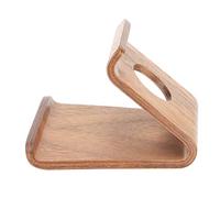 Xiuganpo Support de Téléphone de Bureau en Bois Stable et Durable, Compatible avec Les Téléphones Mobiles et Tablettes, pour Le Bureau à Domicile et Les Cours en Ligne, 1 X Support de Portable