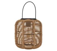 Xiuganpo Suspendu Grande Lanterne de Jardin en Rotin avec Poignée, Lampe de Table Solaire, Lumière Chaude pour Décoration Extérieure, Cour de Chemin, pour le Patio à L'intérieur à