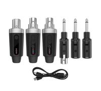 Xiuganpo Système XLR sans Fil, émetteur-récepteur XLR UHF 2,4 G, Portée de 30 à 50 M, Adaptateur de Microphone sans Fil avec Autonomie de Batterie de 8 à 10 Heures pour l'enregistrement de (1 à 2)