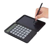 Xiuganpo Tableau D'écriture pour Calculatrice électronique, Tableau D'écriture Portable sans Papier avec Batterie Rechargeable pour Le Calcul et Le Comptage, 6,5", Pratique (Black)