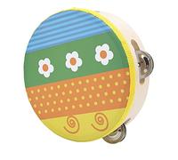 Xiuganpo Tambourin à Main Douce pour Enfants, Lisse à 360 Degrés sans Bavures, Couleur Vive pour le Développement de la Cognition des Couleurs, adapté à L'éveil Musical et à L'entraînement à la