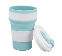 Xiuganpo Tasse Pliante de 500ml, Tasse D'eau Portable en Silicone pour les Réunions de Voyage en Plein Air (500ML)
