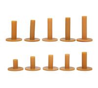 Xiuganpo Tees en Caoutchouc pour la Pratique du Practice, Paquet de 10 Tees de à Rebond Automatique avec Base Large, d'entraînement Durables Hauteur 35 Mm 80 Mm pour Accessoires de Tapis de