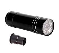 Xiuganpo Testeur D'œufs avec Lumière LED pour Observation et éclosion des œufs en Toute sécurité pour Oiseaux et Volailles, Plastique et Métal Durables, Comprend 1 unité (BLACK)