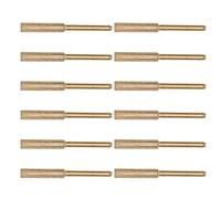 Xiuganpo Tête de Meulage en émeri Durable, Tige de 3 Mm, Fraise D'affûtage de Tronçonneuse de 4,8 Mm pour Meuleuse électrique, Affûteur de Tronçonneuse 12 Pièces, Pierre à Aiguiser Résistante à