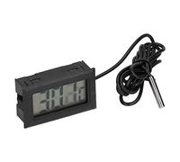 Xiuganpo Thermomètre LCD DDigital pour Poulailler, Serre, Reptile, Usine D'incubateur, Température électronique avec Sonde Polyvalente et écran LCD, Hygromètre au Thermomètre ABS