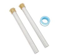 Xiuganpo Tige D'anode pour Chauffe-eau, Capuchon en Laiton, Filetage NPT 3/4", Tige en Magnésium de Remplacement pour Banlieue, Lot de 2 Anodes pour une Protection Fiable dans les Chauffe-eau de