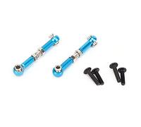 Xiuganpo Tige de Liaison de Direction Pièce de Mise à Niveau en Métal Pratique pour Voiture 144001 RC, 2 Pièces Lien de Bras de Suspension Supérieur Avant pour les Amateurs D'accessoires RC (Bleu
