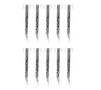 Xiuganpo Titre à Cheville à Fixation Lourde, 10 Pack Galvanisé en Acier en Acier Enjeux Ground Pikes for Ground, Lit de Jardin surélevé, Allée, Bordure de Chemin, Bordure de Bordure en