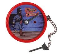 Xiuganpo Tour de Magie Pénétration, Classique Stage Prop (Rouge) | Accessoire d\'épée qui disparaît, tour de mentalisme amusant, mini jouet magique de poche pour enfants et adultes, cadeau