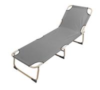 Xiuganpo Transat Pliable Robustesse 200LB avec Dossier Inclinable for | Lit de Camping inclinable à 4 positions, cadre en tube d\'acier renforcé, coussin en coton pour l\'extérieur, chaise longue