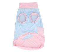 Xiuganpo UPF 50 + Débardeur pour Chien, Bloc de Couleurs, Gilet Respirant en Polyester pour Chiot, pour la Maison, la Rue, Le Parc, Vêtements d'été pour Chiens de 17,3 Pouces (M)