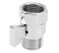 Xiuganpo Valve D'arrêt de Douche en Laiton, Valve D'économie D'eau Anti-fuite avec Poignée à Levier, Filetage G1/2, Installation de Bouton pour Accessoires de Douche