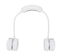 Xiuganpo Ventilateur de Cou Portable, Ventilateur de Collier de Batterie de Conception de Casque Léger 3 Vitesses Abdos pour le Voyage (WHITE)