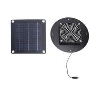 Xiuganpo Ventilateur D'échappement Solaire RV, Ventilateur de Ventilation Solaire en Panneau Solaire Monocusstal 20 W, Installation Facile pour RV Yacht, Sortie à Haute efficacité