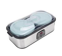 Xiuganpo Yaourtière 2L, Machine à Yaourt avec Contrôle Automatique de la Température et Minuterie Numérique 0 à 48 Heures en Acier Inoxydable, for Yaourt Maison, Confiture, Glace (Prise UE 220V)
