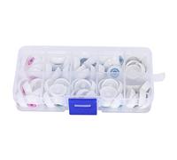 Xiuganpo Yeux en Plastique Colorés de Globes Oculaires de Poupée pour L'artisanat de Bricolage, Accessoires D'Halloween, 12 Mm à 20 Mm, Lot de 100 (Plastique/résine 2)