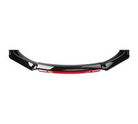 XIUKANGNB Becquets Avant Voiture pour Peugeot 206 2004-2008, Lèvre de Pare-Chocs Avant Spoiler Séparateur ABS Inférieur Pare Chocs Lame Protection Kit,E-Black Red