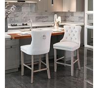 Xiulideni Lot de 2 chaises de salle à manger rembourrées en cuir de crocodile vintage, avec fermeture en cristal et design en cuir synthétique, ajoutent une touche d'élégance et de mystère à la salle