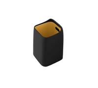 xiuling4568 Poubelle Poubelles ménagères Salon Cuisine Toilettes lumière Luxe Vent Double Couche Bureau Haute Valeur de Couleur Convient pour la Cuisine et la Chambre à Coucher(Noir,S)