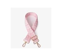 xiuling4568 Sangles de Sac réglables en Nylon et Coton for Sacs à bandoulière for Femmes, Accessoires colorés for Sacs à Main Sangle de Sac à Main de Remplacement(Pink and White)