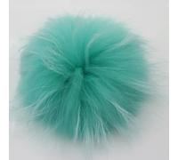 XIUPO 15-16 cm Fourrure Pom Pom Énormes Pompons De Fourrure Turquoise Fourrure Blanc Noir Corail Rose Véritable Fourrure Poms Pompon pour Chapeau Bonnet