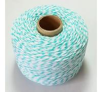 XIUPO Cordons de Coton colorés 200 m/Rouleau, Ficelle Fine, Fil pour décoration, Paquet Cadeau, Bricolage