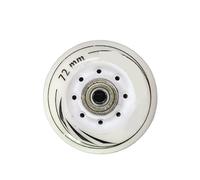 XIUsheUA 8 pièces/Ensemble 80mm 76mm 72mm 90A Rouleaux Patins à Roues alignées Patins de Slalom Roue for Roues de Patinage Adultes pour Les Parcs, Les patinoires(White 72mm ABEC7)