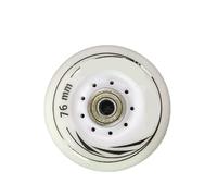 XIUsheUA 8 pièces/Ensemble 80mm 76mm 72mm 90A Rouleaux Patins à Roues alignées Patins de Slalom Roue for Roues de Patinage Adultes pour Les Parcs, Les patinoires(White 76mm ABEC7)