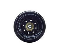 XIUsheUA 8 pièces/Ensemble 80mm 76mm 72mm 90A Rouleaux Patins à Roues alignées Patins de Slalom Roue for Roues de Patinage Adultes pour Les Parcs, Les patinoires(Black 80mm ABEC7)