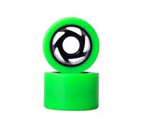 XIUsheUA 8 pièces Quad Roue Patin à roulettes Roue Patin Roues Remplacement Rebond élevé 62x40mm 93A pour Les Parcs, Les patinoires(Green)