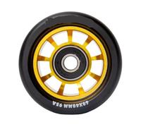 XIUsheUA 8 pièces Roues de Patinage à roulettes Roues de Patin à Roues alignées Remplacement Quad Roue de Patin Noyau en Aluminium 62 * 42mm 95a pour Les Parcs, Les patinoires(Yellow)