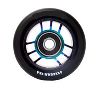 XIUsheUA 8 pièces Roues de Patinage à roulettes Roues de Patin à Roues alignées Remplacement Quad Roue de Patin Noyau en Aluminium 62 * 42mm 95a pour Les Parcs, Les patinoires(Multi)