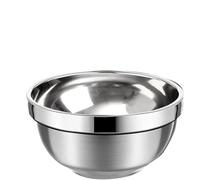 XIUsheUA Bol en acier inoxydable Lot de 4 bols en acier inoxydable 480 ml, à double paroi, isolés, for soupe, collation, glaces, salades, nouilles, sauces