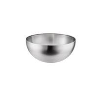 XIUsheUA Bol en acier inoxydable Lot De 4 Bols En Acier Inoxydable À Double Isolation, For Soupe, Nouilles, Salade, Instantanées, Durables Et Faciles Nettoyer(4pcs silver)