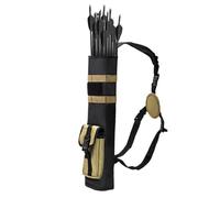 XIUsheUA Carquois de Flèche de Tir à l'arc Sac carquois Porte-flèche, Sac de Rangement Multifonction en Tissu Oxford, Pratique for tir à l'arc Plein air pour Flèches et Arcs de Chasse(Khaki)