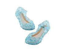 XIUsheUA Chaussures de Princesse en Cristal for Filles, Sandales décontractées d'anniversaire for Enfants, Chaussures de fête de Mariage pour la fête, la Danse(Blue,28)