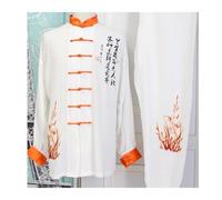 XIUsheUA Costume Tai Chi for Femmes et Hommes, Broderie Kung Fu Wushu, Uniforme des Arts Martiaux, Veste de Performance, Pantalon, vêtements d'exercice pour Tai Chi, Arts Martiaux(Tops Pants,155)