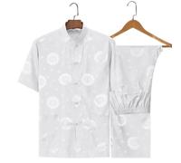 XIUsheUA Costume Tang rétro en Soie Motif Dragon, vêtements Kung Fu Tai Chi for Hommes Hanfu Fu avec Chemise de Poche pour Tai Chi, Arts Martiaux(Suit 15,175 for62.5to72.5)