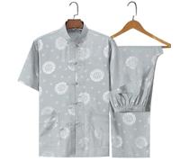XIUsheUA Costume Tang rétro en Soie Motif Dragon, vêtements Kung Fu Tai Chi for Hommes Hanfu Fu avec Chemise de Poche pour Tai Chi, Arts Martiaux(Suit 9,170 for57.5to62.5kg)