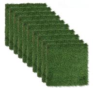 XIUsheUA Dalles Gazon emboîtables Dalles de Gazon Artificiel emboîtables 30,5 x, cm, Tapis Sol décoratif for terrasse, Balcon, Jardin, 10 pièces