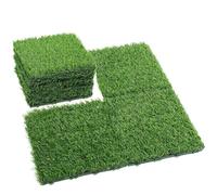 XIUsheUA Dalles Gazon emboîtables Lot de 10 Dalles Gazon synthétique emboîtables 30,5 x, cm for terrasse, décoration Sol