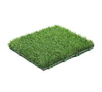 XIUsheUA Dalles Gazon emboîtables Lot de 10 Dalles Gazon synthétique Vert à emboîtement, 30,5 x, cm