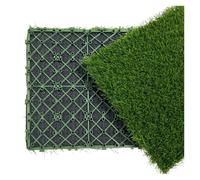 XIUsheUA Dalles Gazon emboîtables Lot de 2 Dalles Gazon Artificiel emboîtables for aménagement paysager extérieur et intérieur