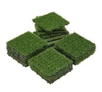 XIUsheUA Dalles Gazon emboîtables Lot de 27 Dalles Gazon Artificiel décoratives, Vertes, 30,5 x, cm